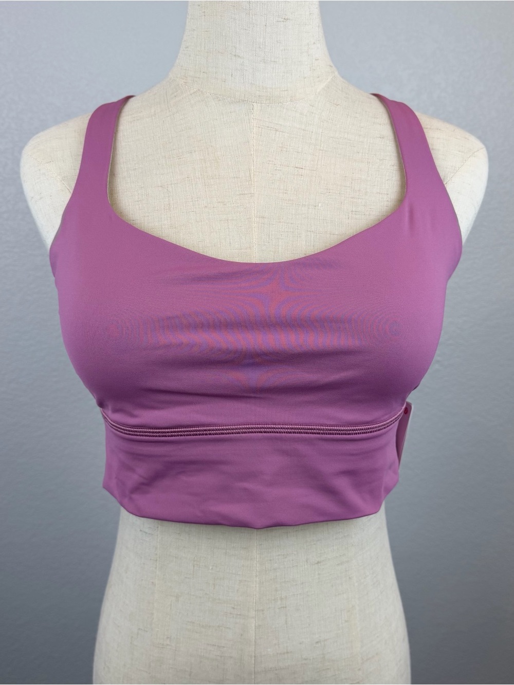 NWT Lululemon Free to Be Longline Bra Velvet Dust | Size 10